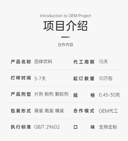 固體飲料代加工生產廠家業(yè)務介紹-德州健之源