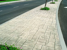 彩色壓印混凝土路面 彩色壓印混凝土路面